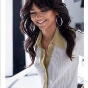 Tommy Hilfiger x Zendaya Gold and White shirt